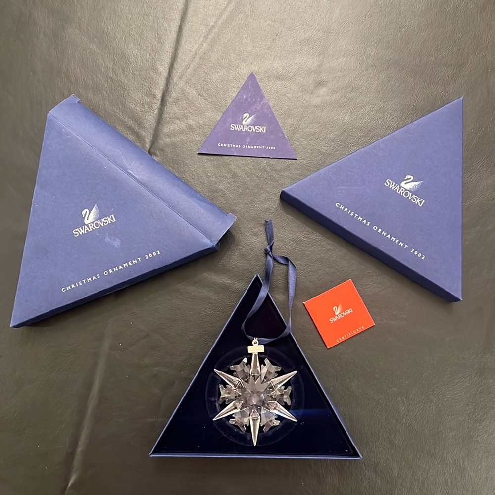 Swarovski Snowflake Ornament 2002